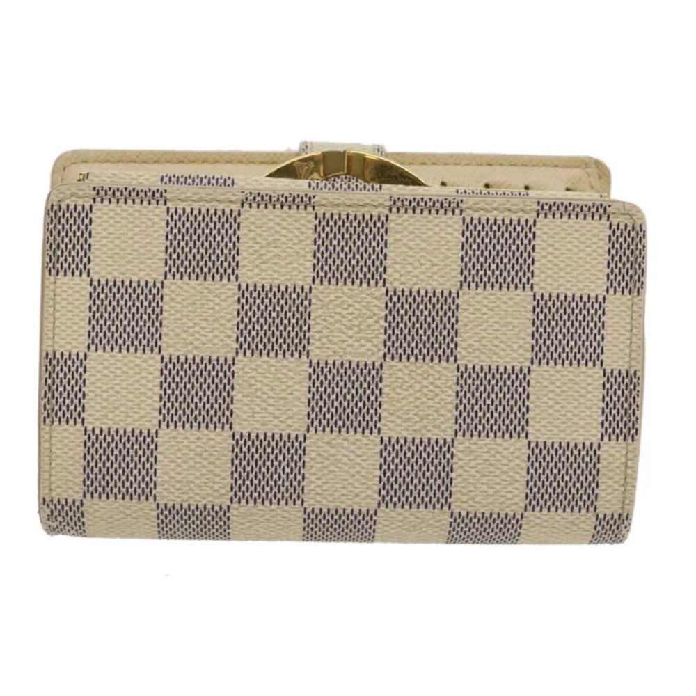 LOUIS VUITTON Damier Azur Portefeuille Viennois Bifold Wallet Auth